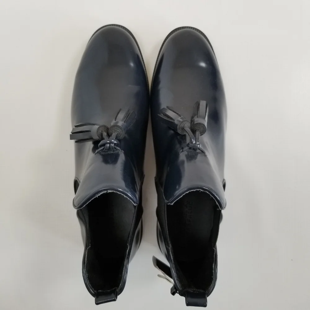 Zara Tassel Ankle Boots Booties Size 10